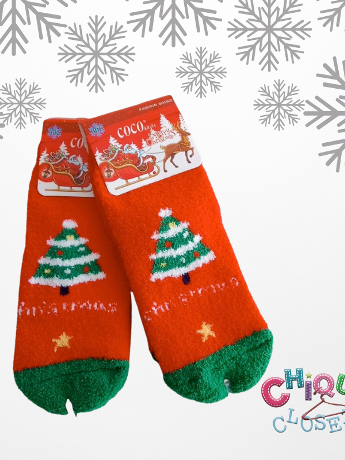 Medias Afelpadas Navideñas  2
