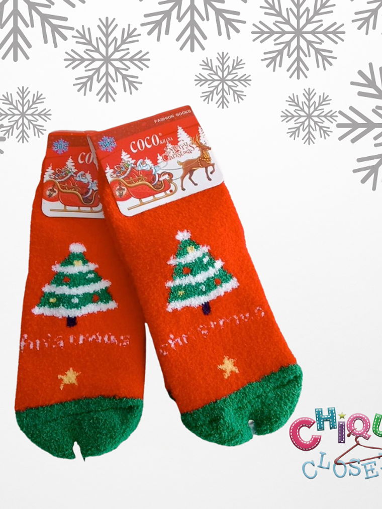 Medias Afelpadas Navideñas  2
