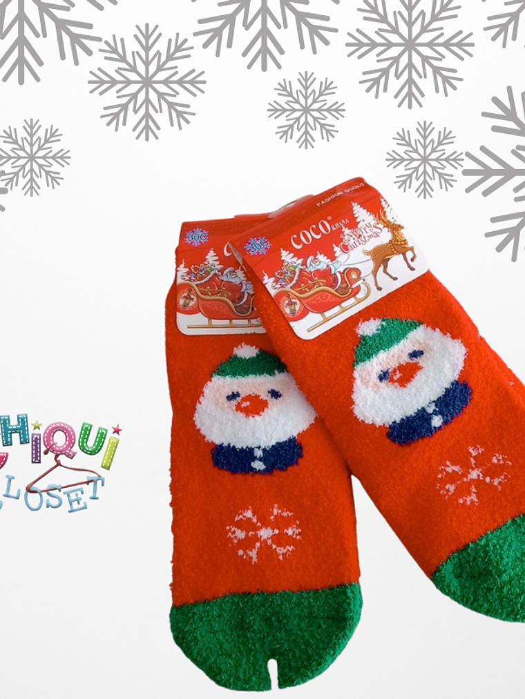 Medias Afelpadas Navideñas  5