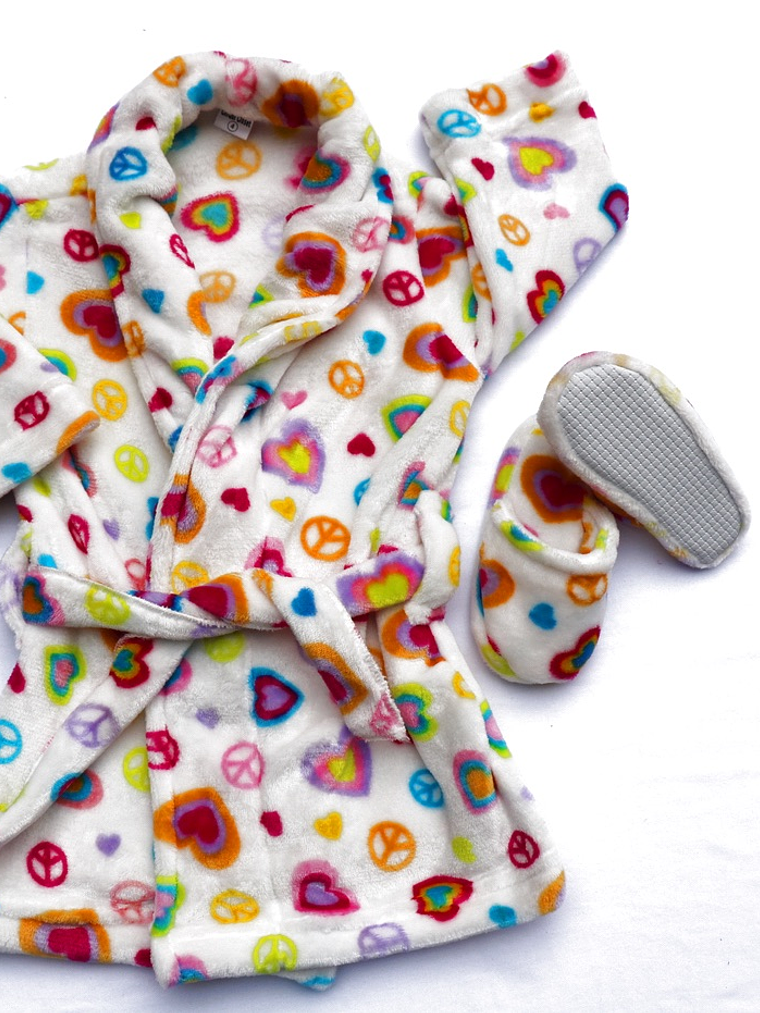 Bata estampada corazones 3