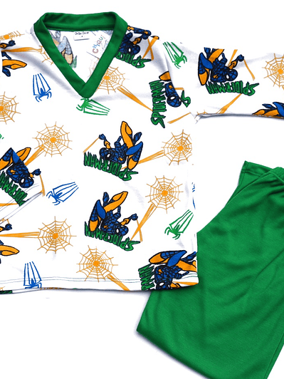 Pijama Spiderman Cuello V