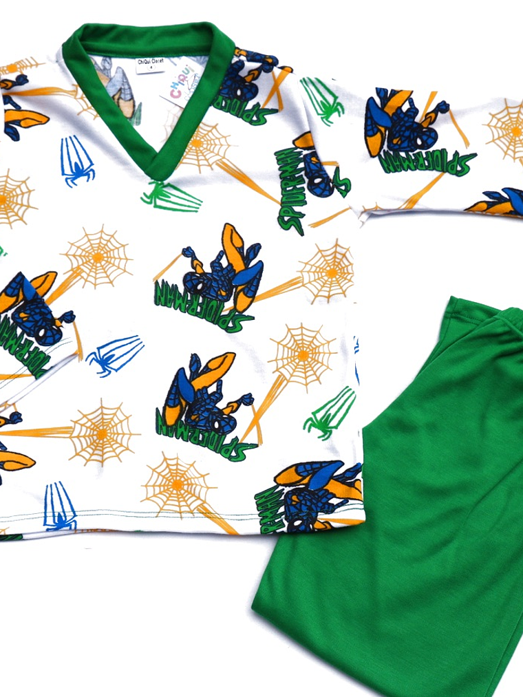 Pijama Spiderman Cuello V 1