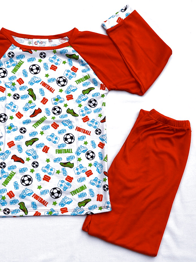 Pijama Fútbol Cuello Redondo