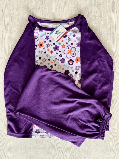 Pijama Flores Moradas
