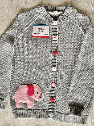Sweater Abierto Elefante