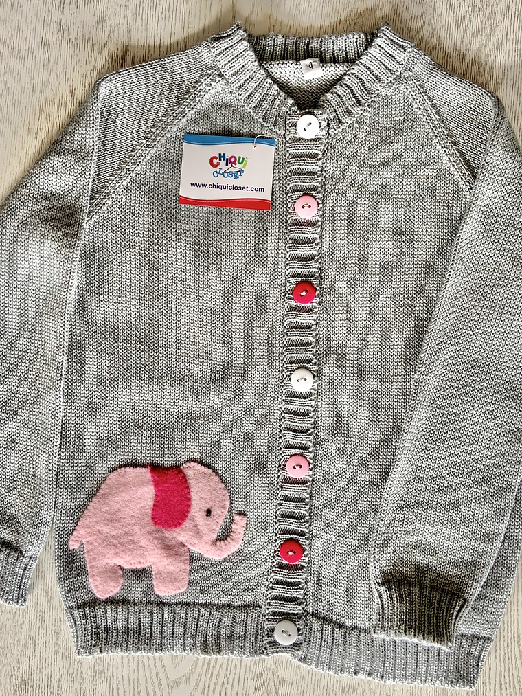 Sweater Abierto Elefante 1