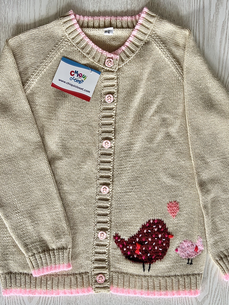 Sweater Abierto Pajaritos 1