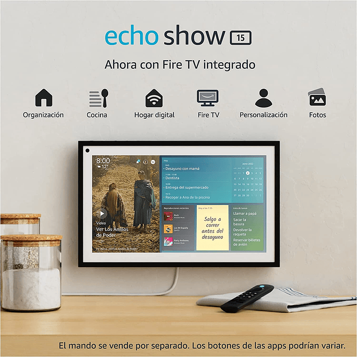 Echo Show 15 | Pantalla inteligente Full HD de 15,6