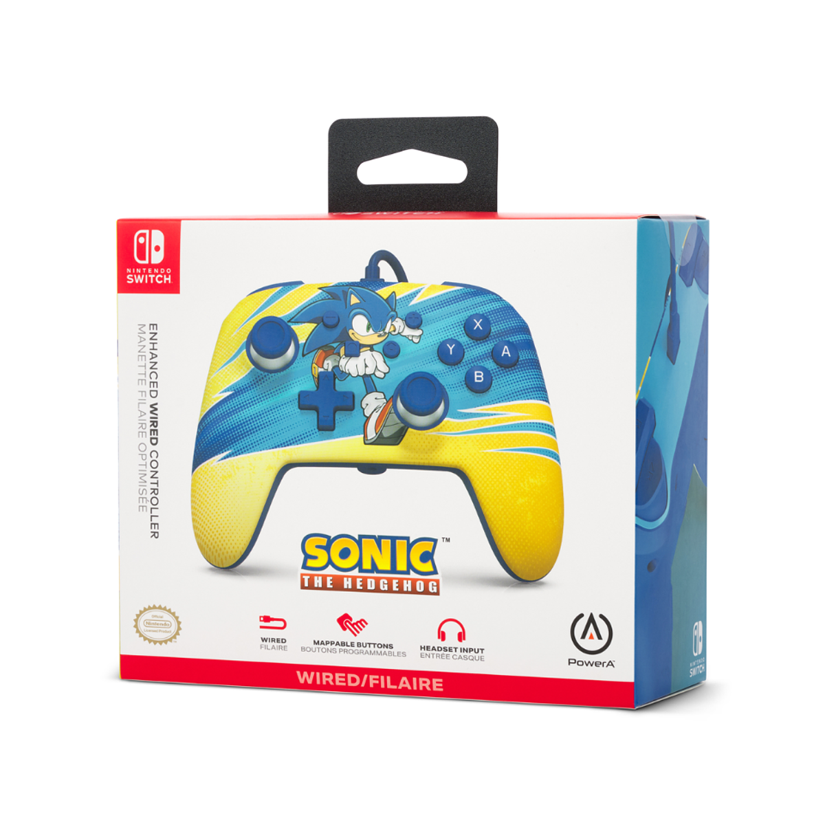 Mando con cable mejorado para Nintendo Switch Sonic Boost