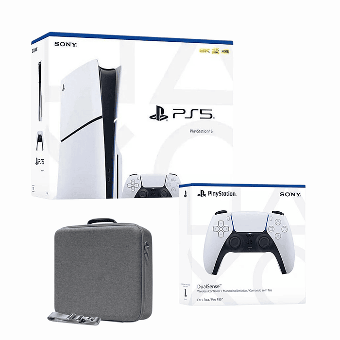PlayStation 5 Slim Americano | Con Lector Disco | 1TB | 1 Control adicional + Bolso Transporte 4