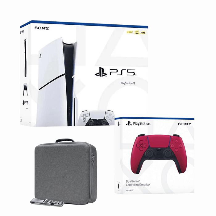 PlayStation 5 Slim Americano | Con Lector Disco | 1TB | 1 Control adicional + Bolso Transporte 7