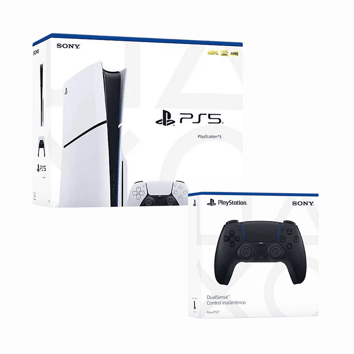 PlayStation 5 Slim Americano | Con Lector Disco | 1TB | 1 Control adicional 5
