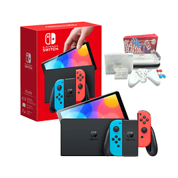 Nintendo Switch Oled Pack Japonesa |  Funda 12 en 1 + 1 Juego (Sujeto a disponibilidad)