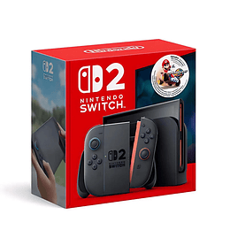 Nintendo Switch 2 + Juego Digital Mario Kart World + Bolso + Set de Laminas