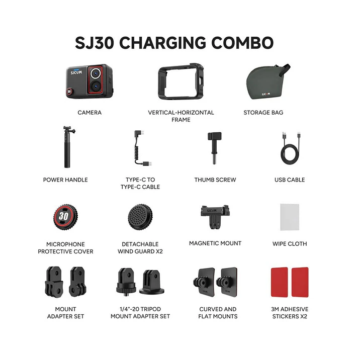 SJCAM Cámara SJ30 | Combo 5