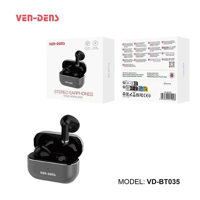 Auriculares estéreo Ven-Dens Bluetooth 5.4 VD-BT035