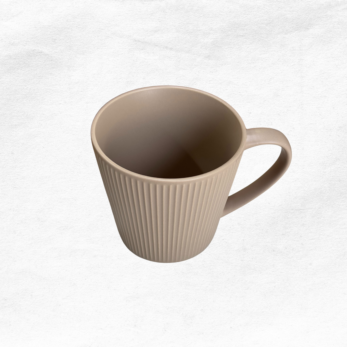 Taza khaki con lineas lisa (400 ml) 3