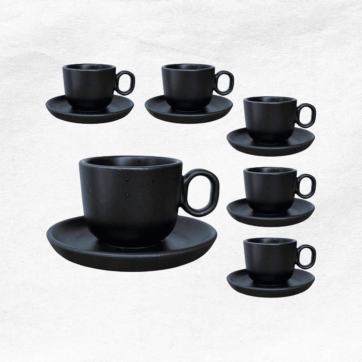 Set x6 Taza/Platillo 0563 1