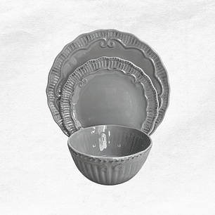 Juego Toscano Gris (3 piezas)