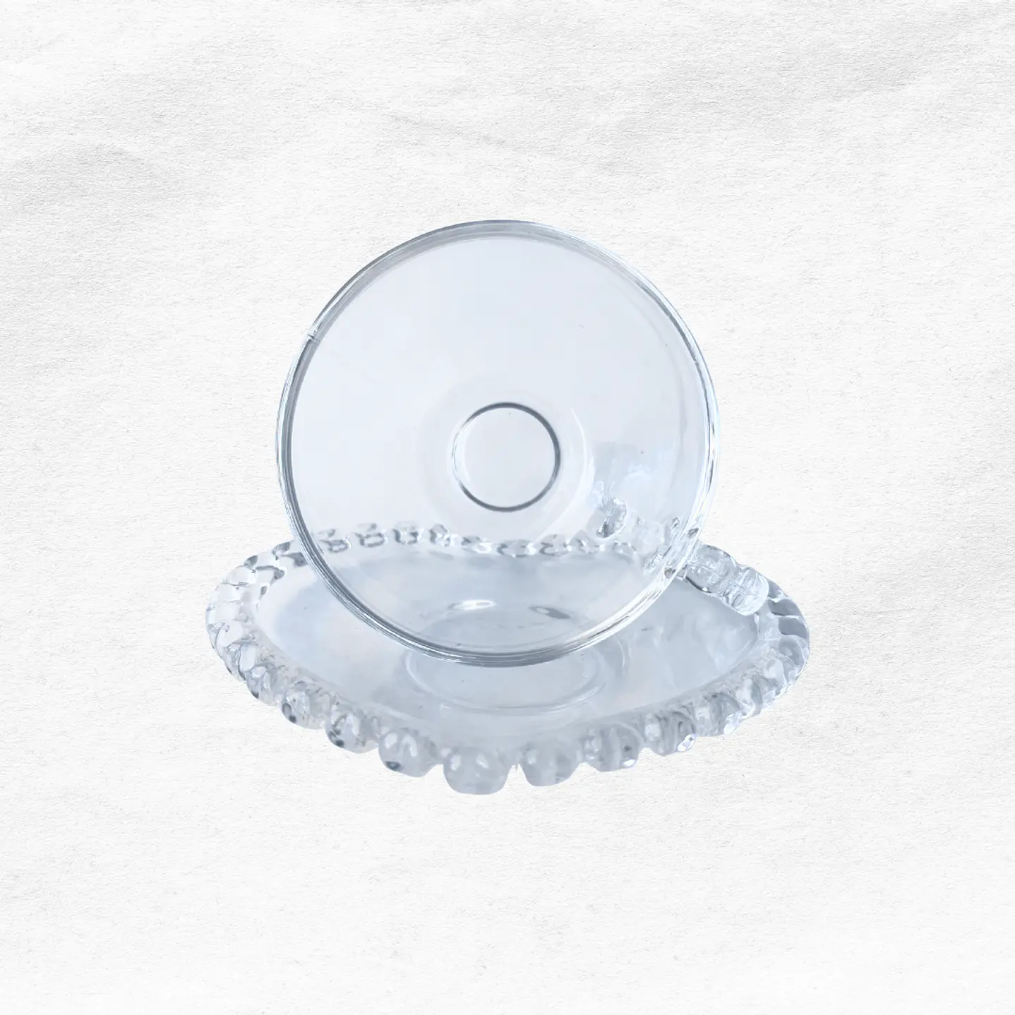 Set Taza/Platillo Vidrio Corazon C150 (4 unidades) 4