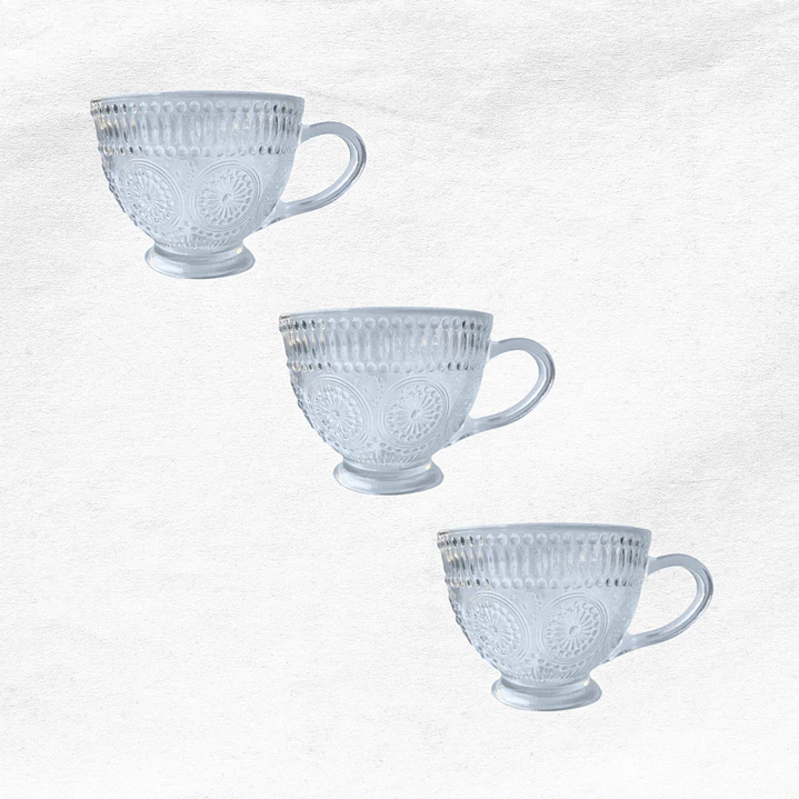 Tazas de Vidrio C87 (3 unidades) 1