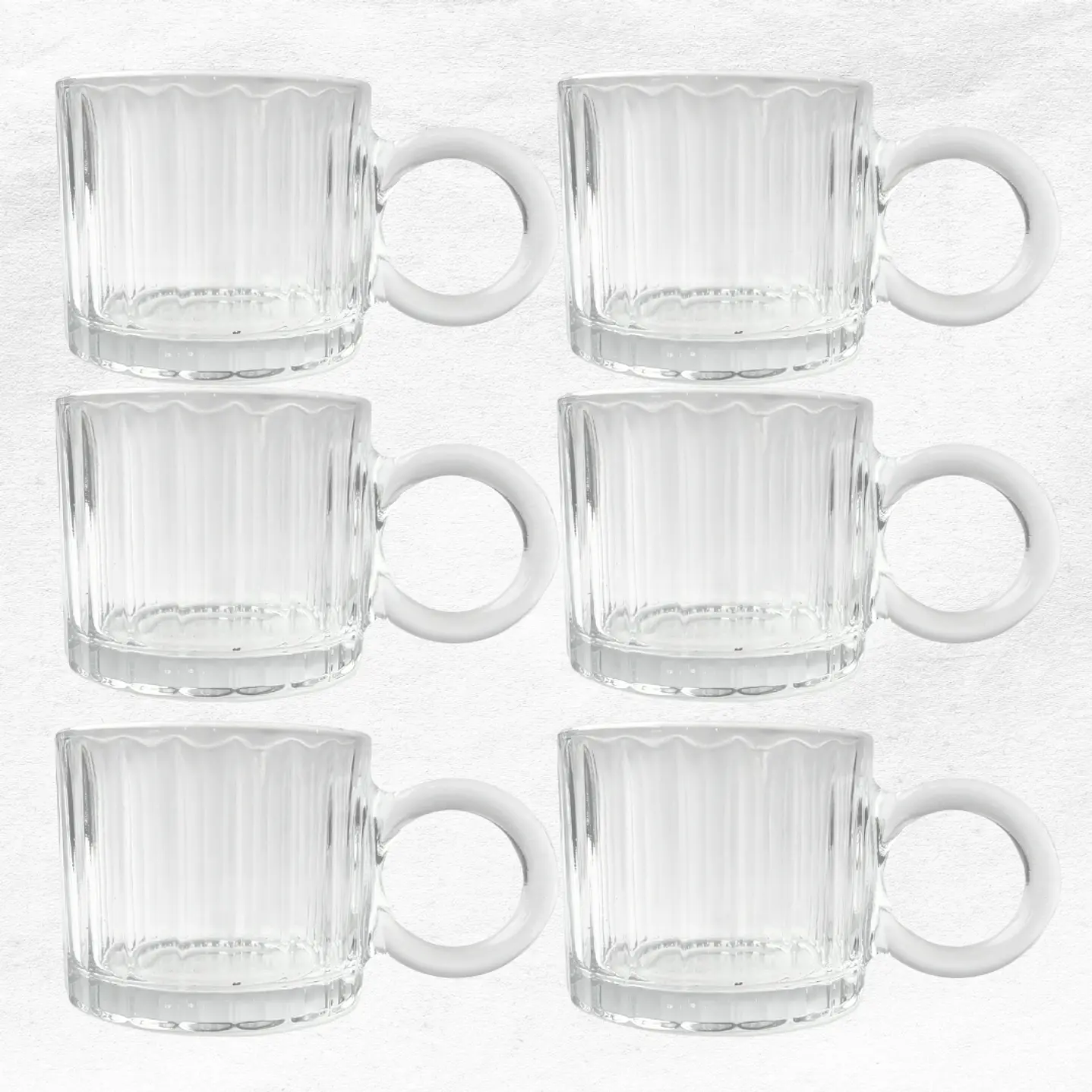 Tazas Vidrio C39 (6 unidades) 1