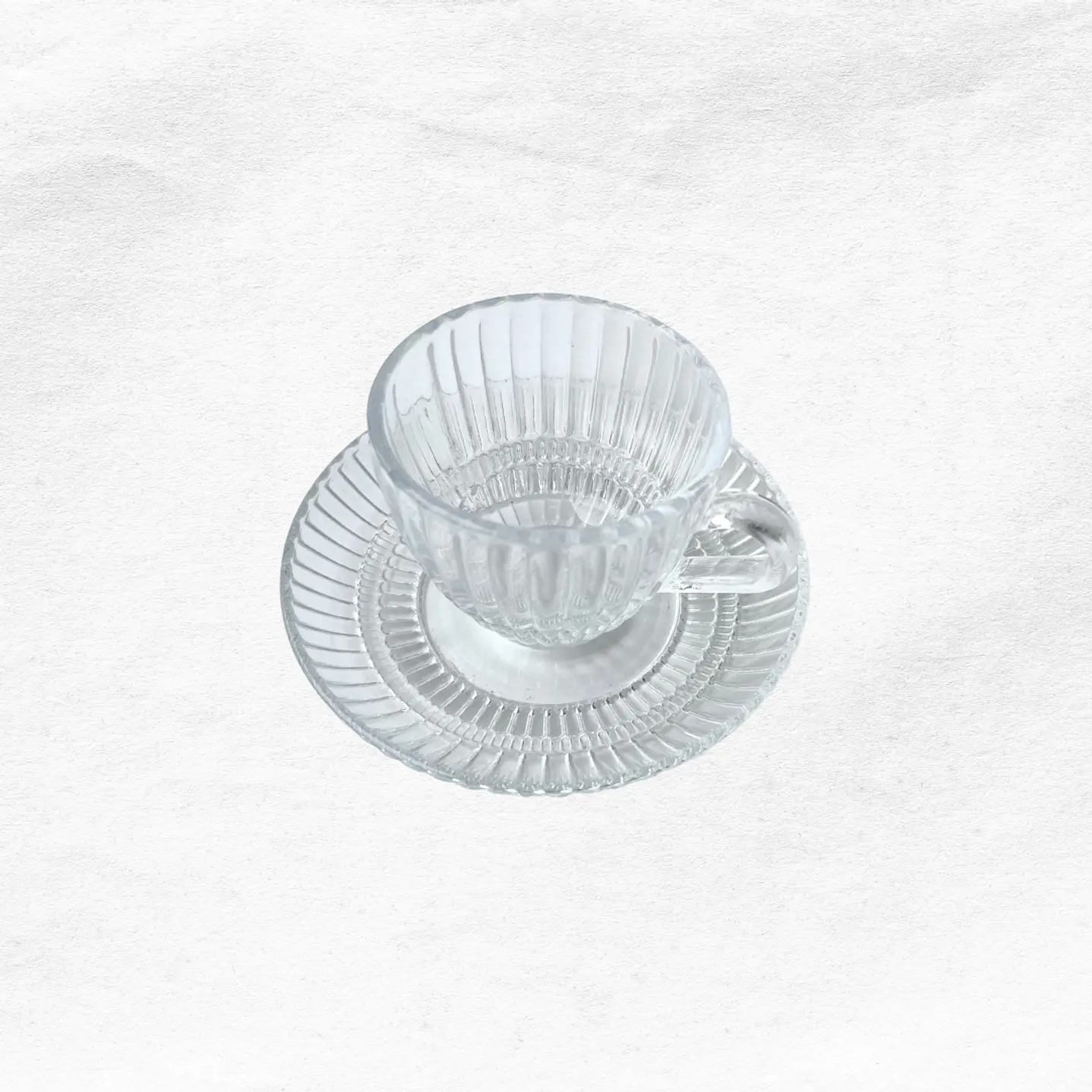 Set Taza/Platillo Vidrio C121 (6 unidades) 2