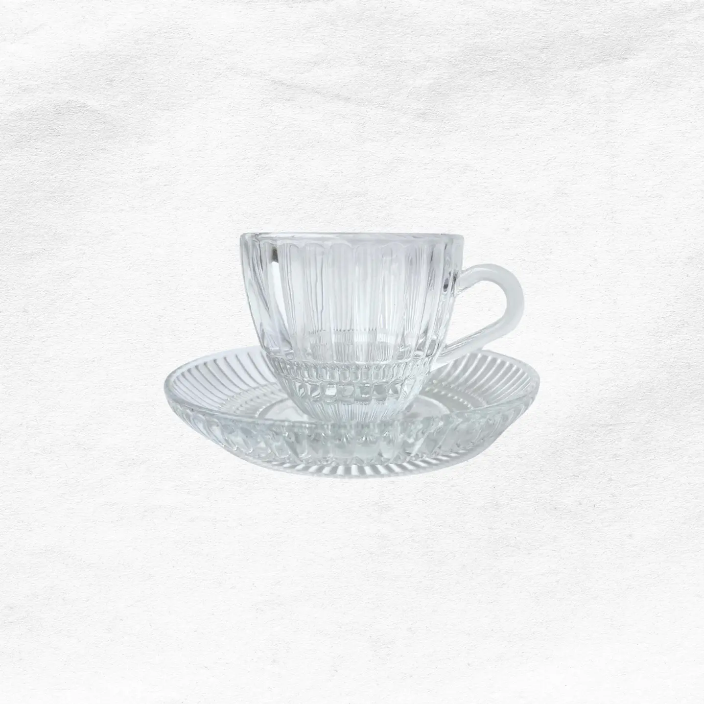 Set Taza/Platillo Vidrio C121 (6 unidades) 1