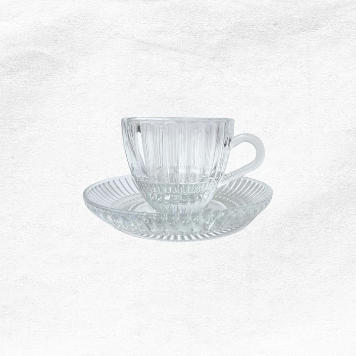 Set Taza/Platillo Vidrio C121 (6 unidades) 1