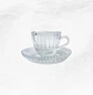 Set Taza/Platillo Vidrio C121 (6 unidades) - Miniatura 1