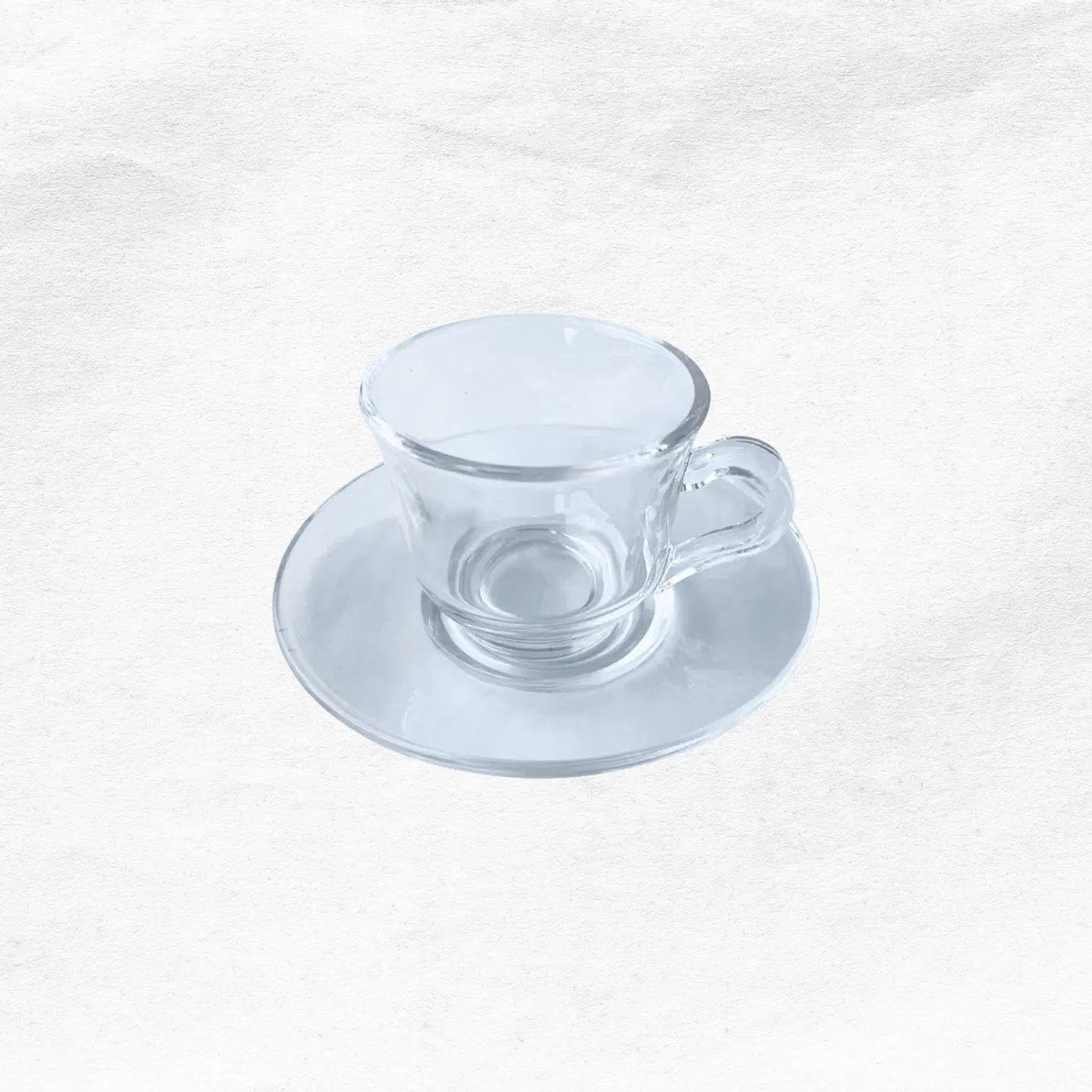 Set Taza/Platillo Vidrio C120 (6 unidades) 2