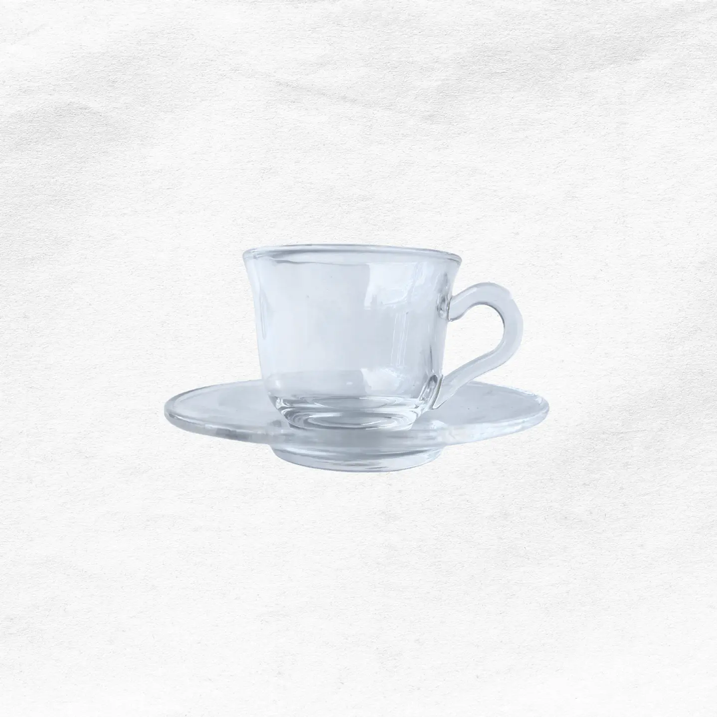 Set Taza/Platillo Vidrio C120 (6 unidades) 1