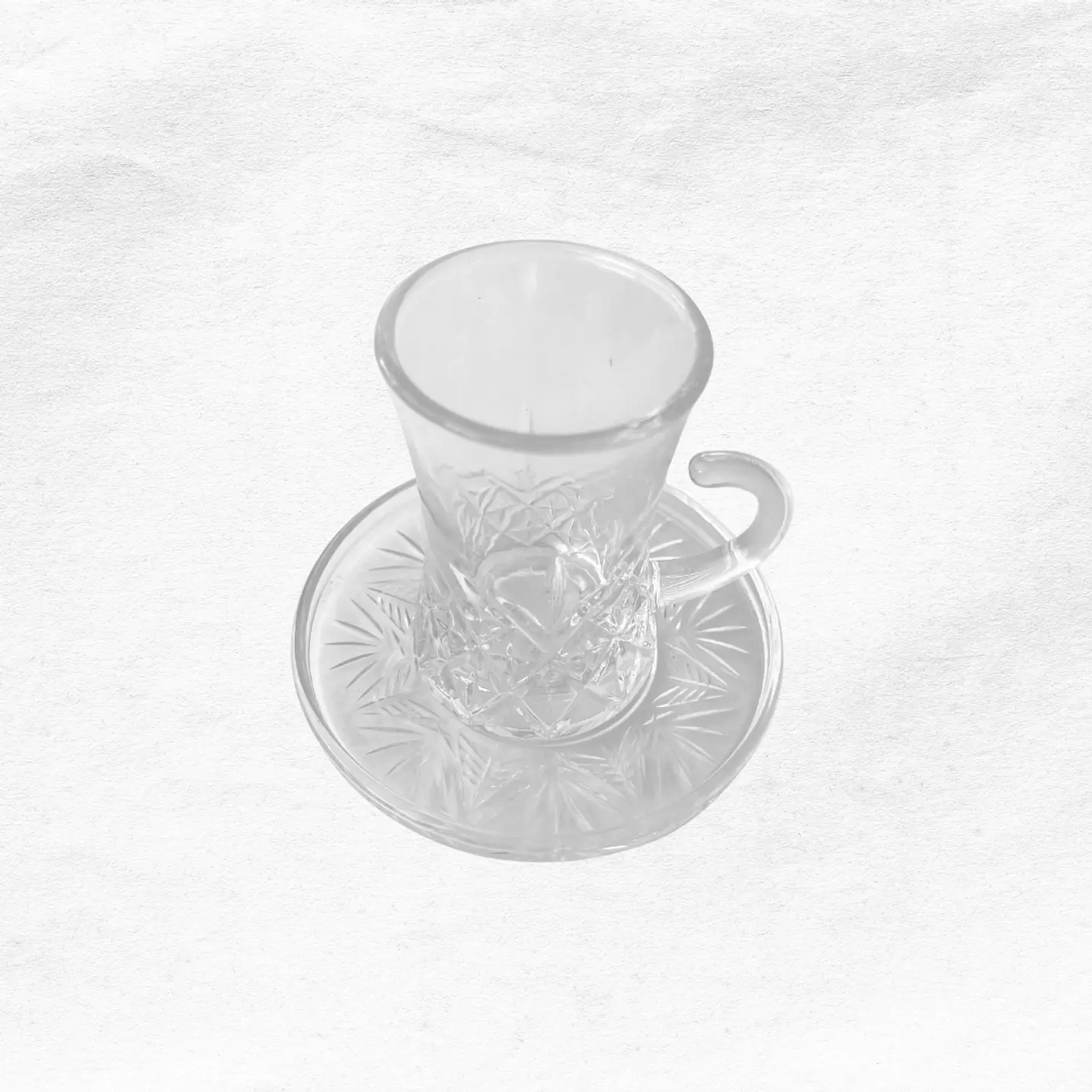 Set Taza/Platillo Vidrio (2 piezas) 2
