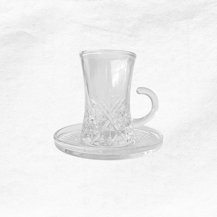 Set Taza/Platillo Vidrio (2 piezas) 1