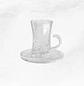 Set Taza/Platillo Vidrio (2 piezas) - Miniatura 1