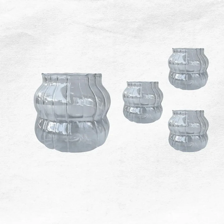 Set 4 Vasos Bubble Pequeño 1