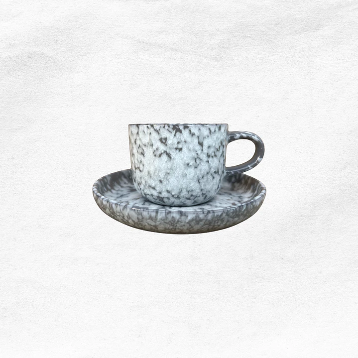 Set Taza/Platillo Marmoleada (2 piezas) 8