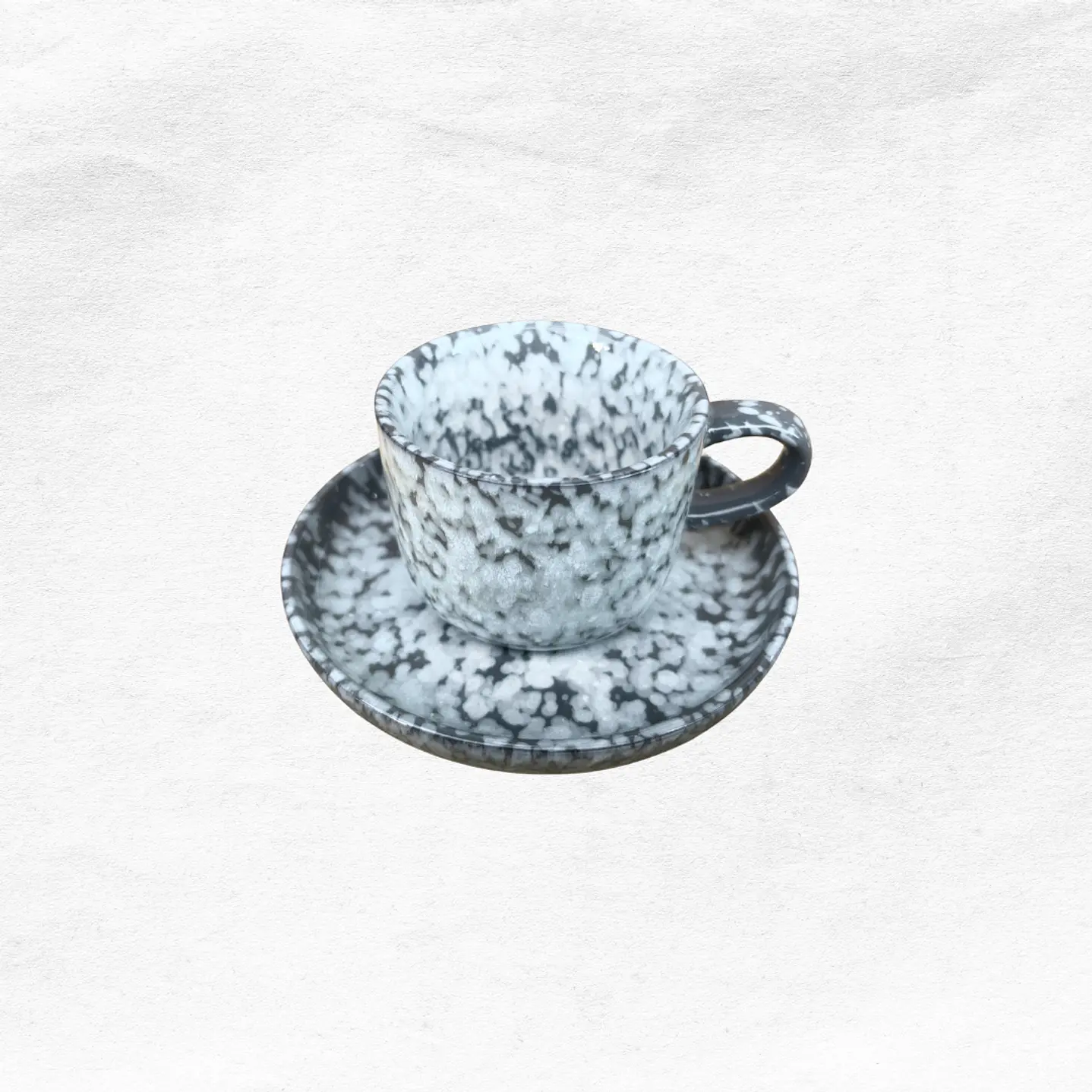 Set Taza/Platillo Marmoleada (2 piezas) 9