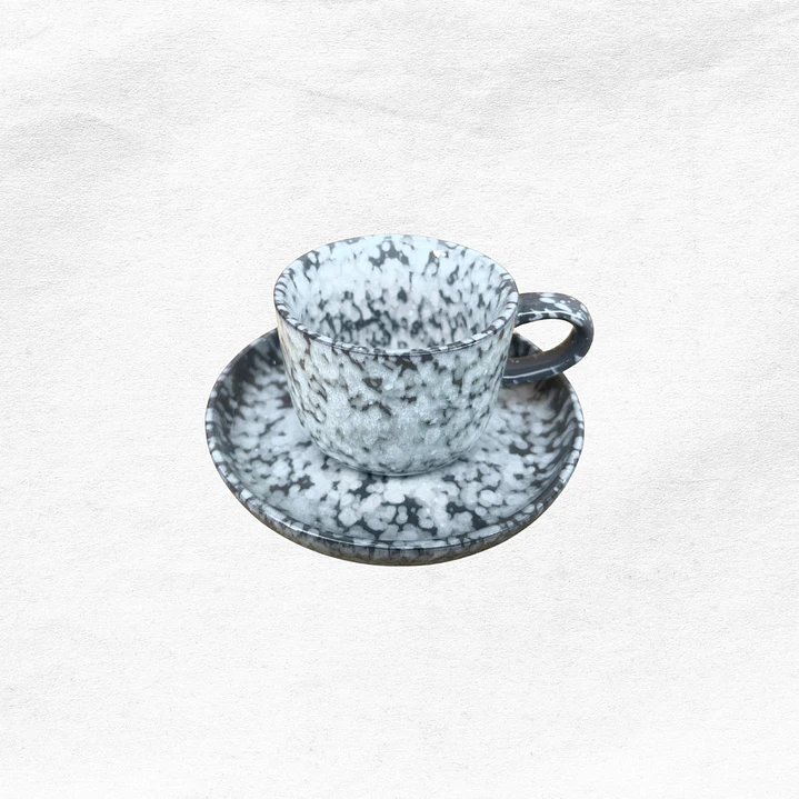 Set Taza/Platillo Marmoleada (2 piezas) 9