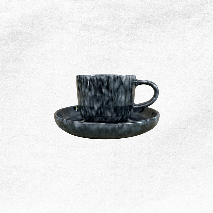 Set Taza/Platillo Marmoleada (2 piezas) 5