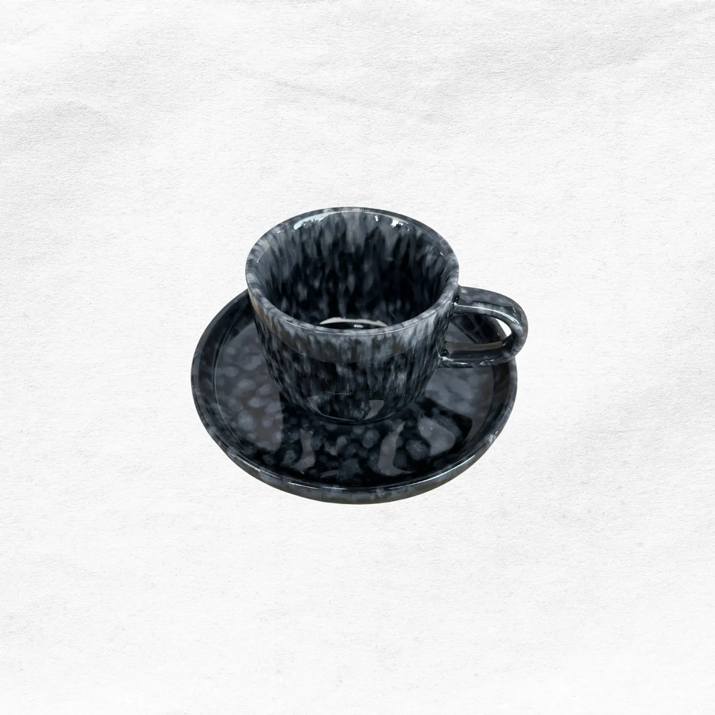 Set Taza/Platillo Marmoleada (2 piezas) 6