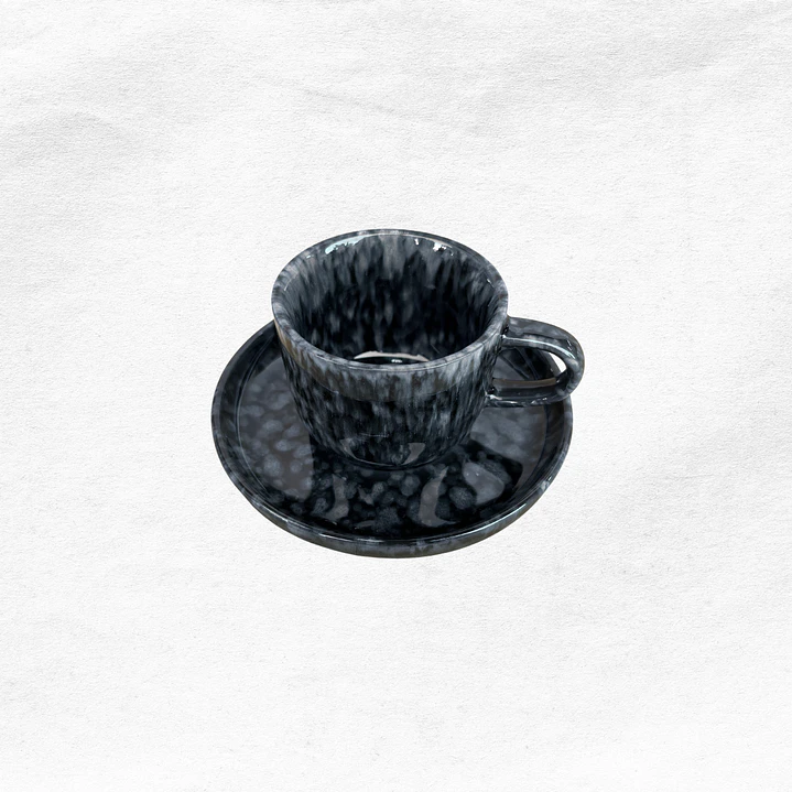 Set Taza/Platillo Marmoleada (2 piezas) 6