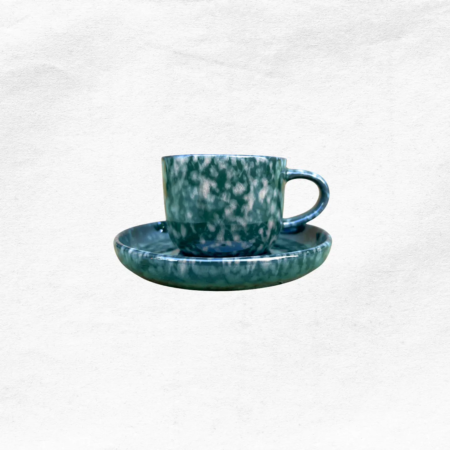 Set Taza/Platillo Marmoleada (2 piezas) 2