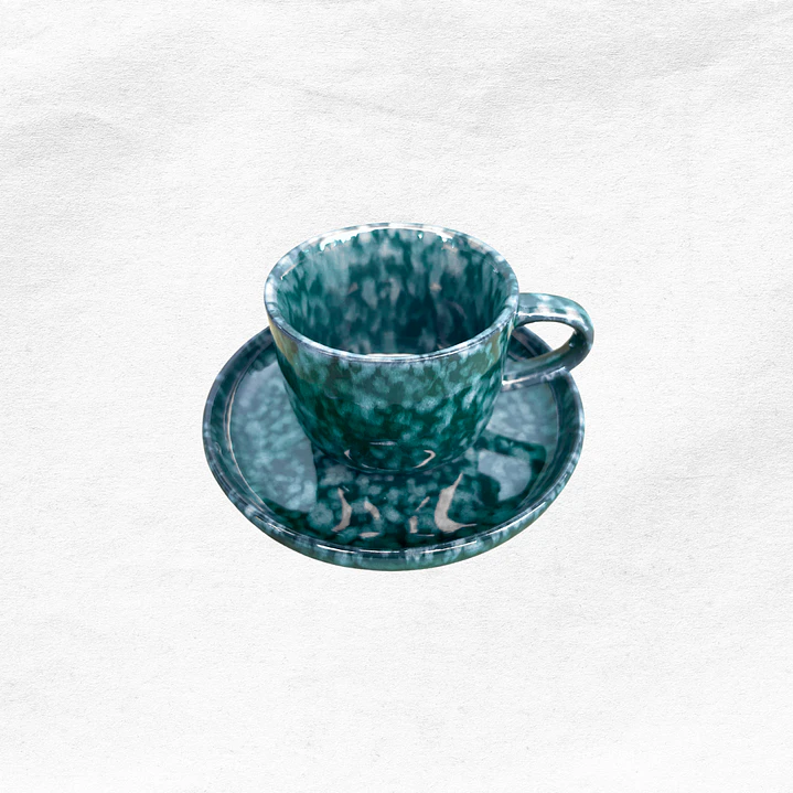 Set Taza/Platillo Marmoleada (2 piezas) 3