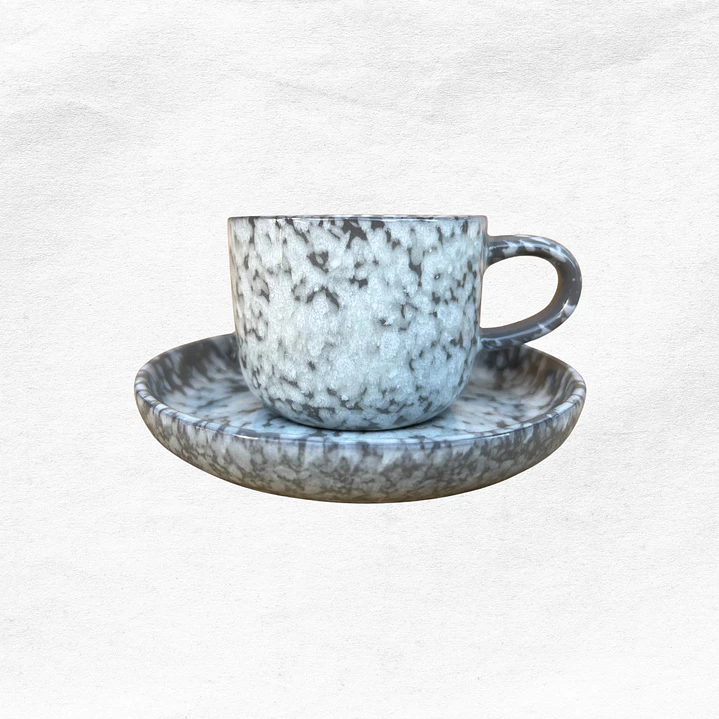 Set Taza/Platillo Marmoleado 0556 (12 piezas) 2