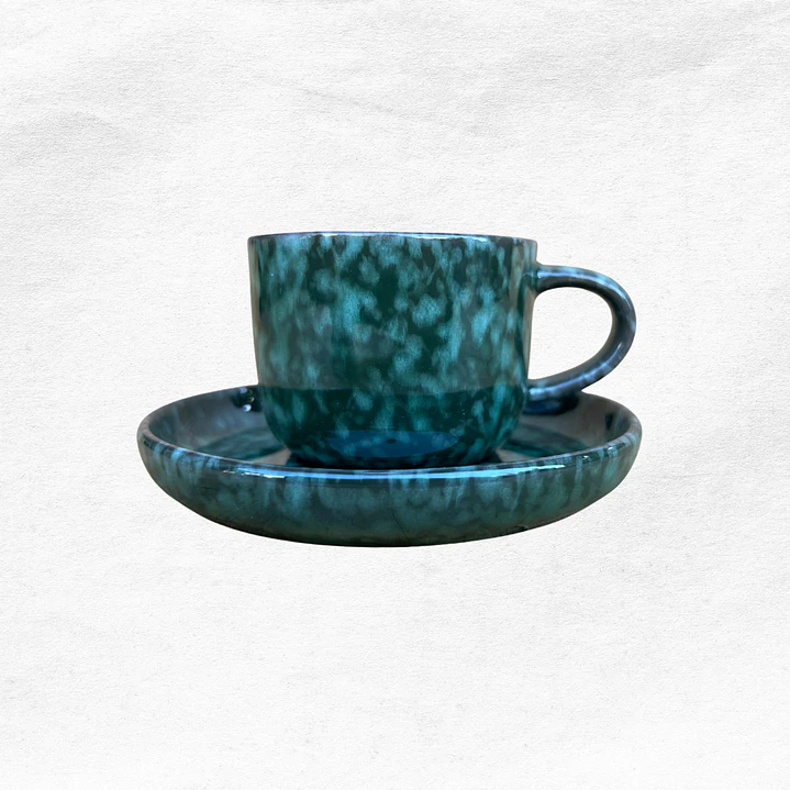 Set Taza/Platillo Marmoleado 0558 (12 piezas) 2