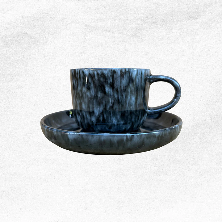 Set Taza/Platillo Marmoleado 0557 (12 piezas) 2