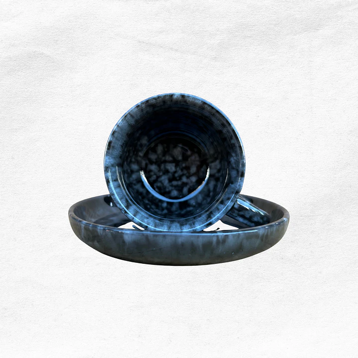 Set Taza/Platillo Marmoleado 0557 (12 piezas) 4