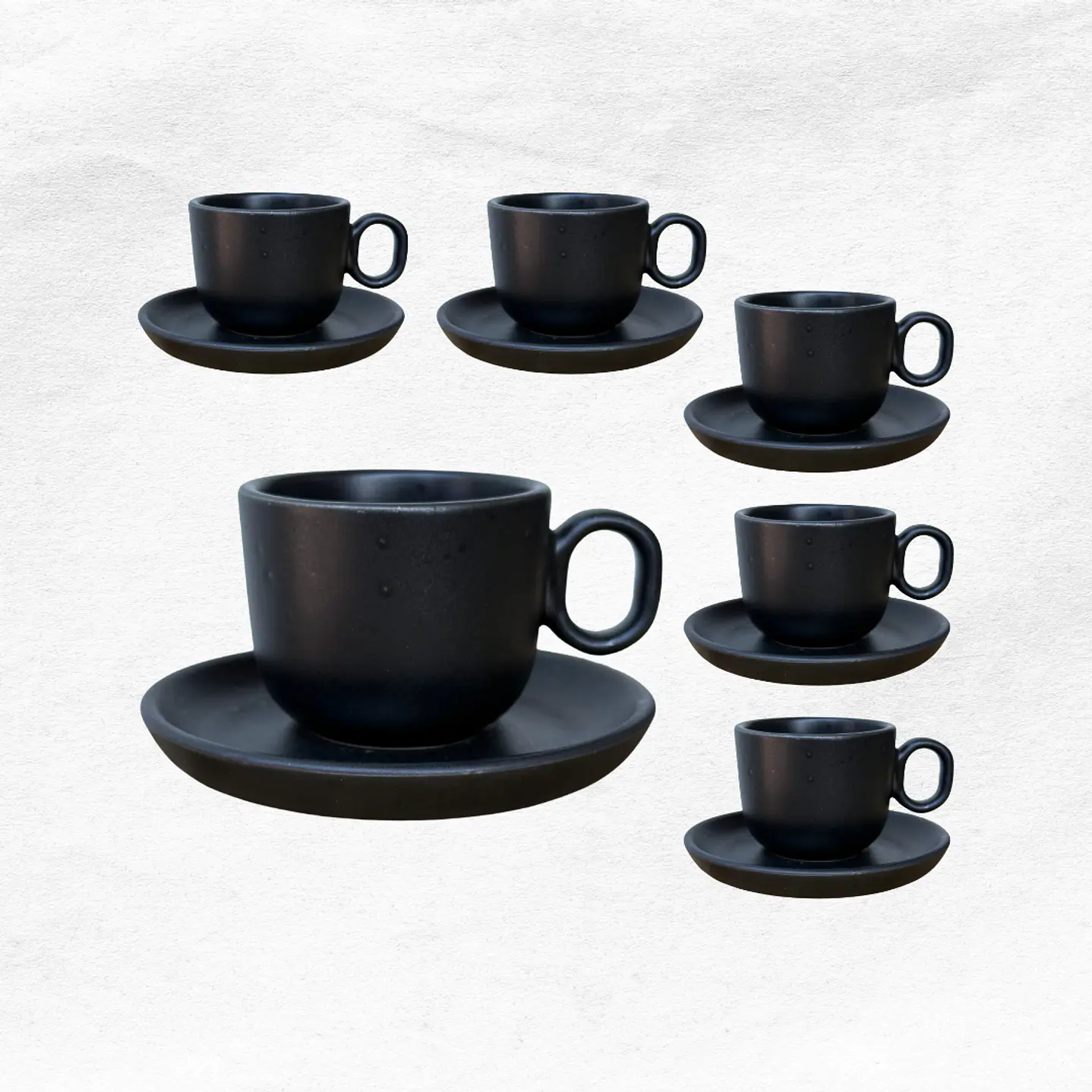 Set Grafito Taza/Platillo 0563 (12 piezas) 1