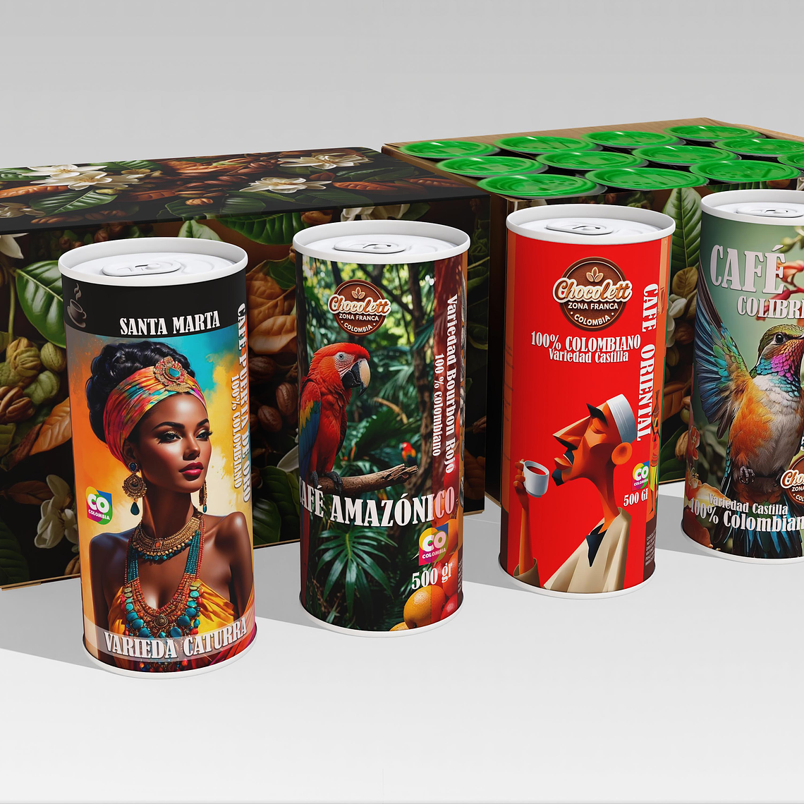 CAFA DE CAFÉ CARMESI  caja de 20 unidades  1